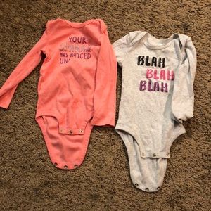2 onesies size 18-24 months